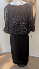Women NWT Black sequin dress Size 8 by AA Studio