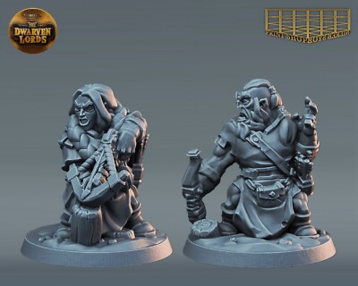 Zwerg Waldläufer Miniatur Set Zwerg Held Figur für TTRPGs wie D&D 5e Pathfinder