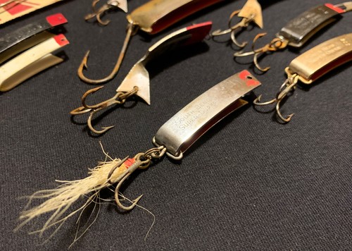 11 Vtg Early Rare SOUTH BEND SuperDuper JUNE BUG Spinner FLIPIT Fishing Lure Lot - Picture 7 of 12