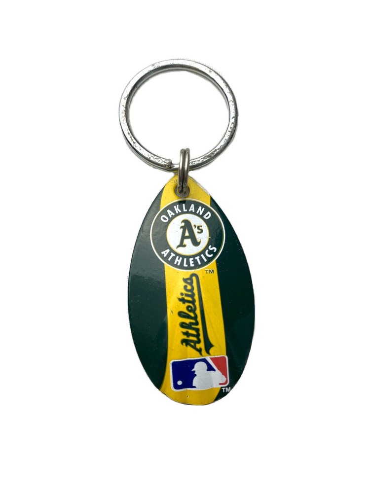 MLB Oakland Athletics Vintage Teardrop Spinner Keychain
