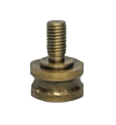 SATCO ANTIQUE BRASS FINIAL REDUCER :3/8" THREADED HOLE/ 1/4"-27 FINIAL THREAD TV-535AB