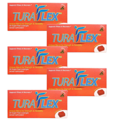 (5 Pack) TuraFlex Pre-Workout, Stiff Joints (30 Lozenges)