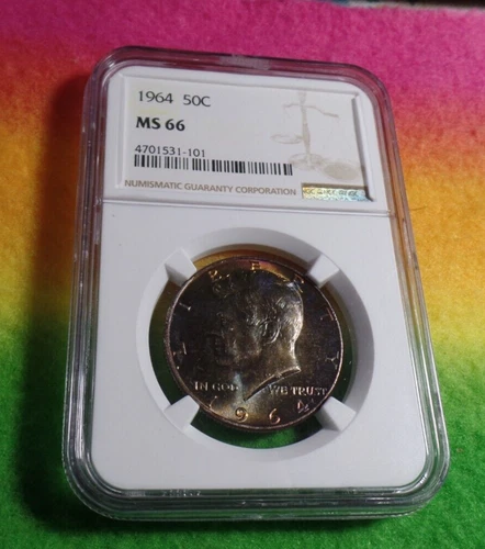 1964 Kennedy half dollar NGC MS66 Silver !!!NICE!!!!