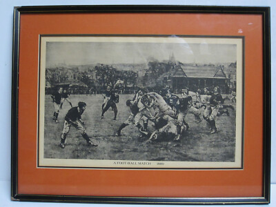 A Football Match 1887 Scotland v. England Print William Heysman Overend (1851-18