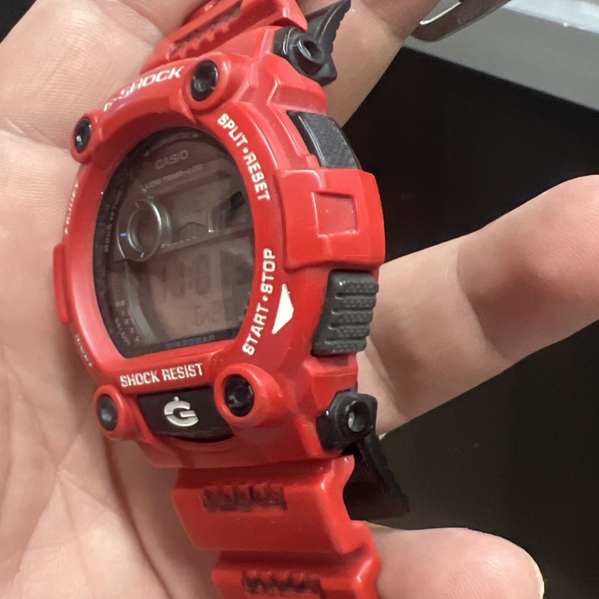 Casio G-Shock 3194 G-7900A Tide Moon Digital Watch Rescue Red | eBay