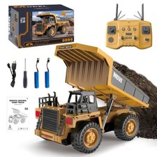 716 RC Dump Truck Metal Bed  Light Construction Vehicle Truck with Battery 2