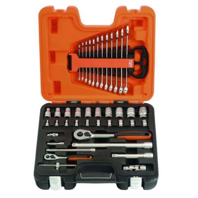Bahco Steckschlüssel Satz S410 1/2'' + 1/4'' inkl. Ring-Maulschlüssel Satz 41-tlg.