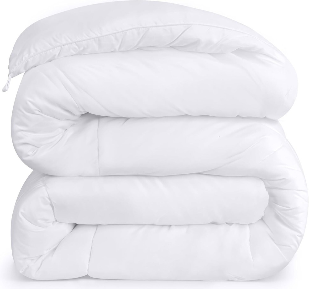 Utopia Bedding All-Season King Comforter in White for Year-Round Comfort