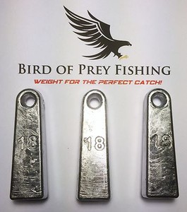 10lbs 20oz Flat Bank Weights 8 weights Lead Fishing Sinkers Bulk