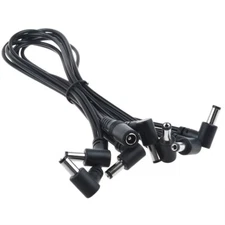 DC 7-Way Daisy Chain Cable for Electric Guitar Effect Pedal Power Supply Adapter
