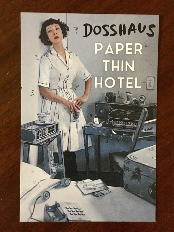 DOSSHAUS Paper Thin Hotel art show promo flyer art lowbrow new surrealism 2018