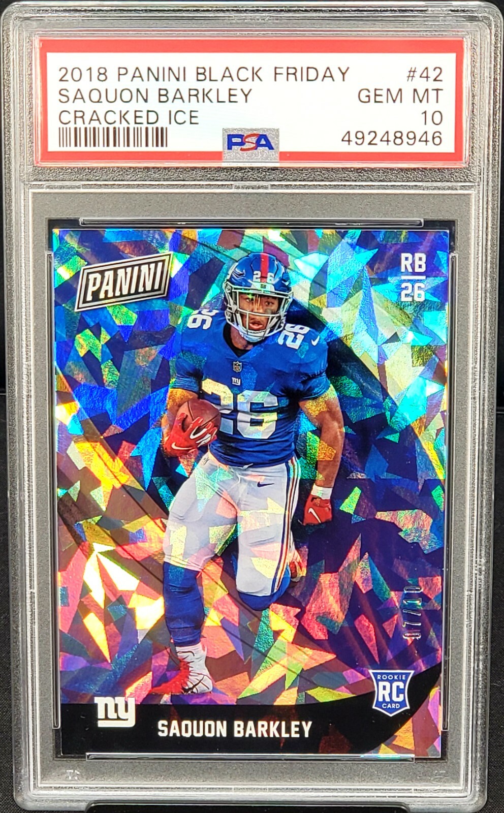 Saquon Barkley Panini Black Friday Panini Collection #SB Rapture