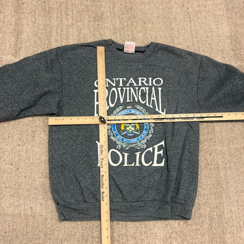 Vintage Ontario Provincial Police Sweatshirt Mens Large Gray 1990s Brooks - Picture 5 of 8