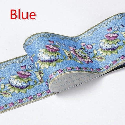 Self Adhesive Wall Skirting Border Sticker Waterproof Wallpaper Floral 5M - Picture 18 of 23