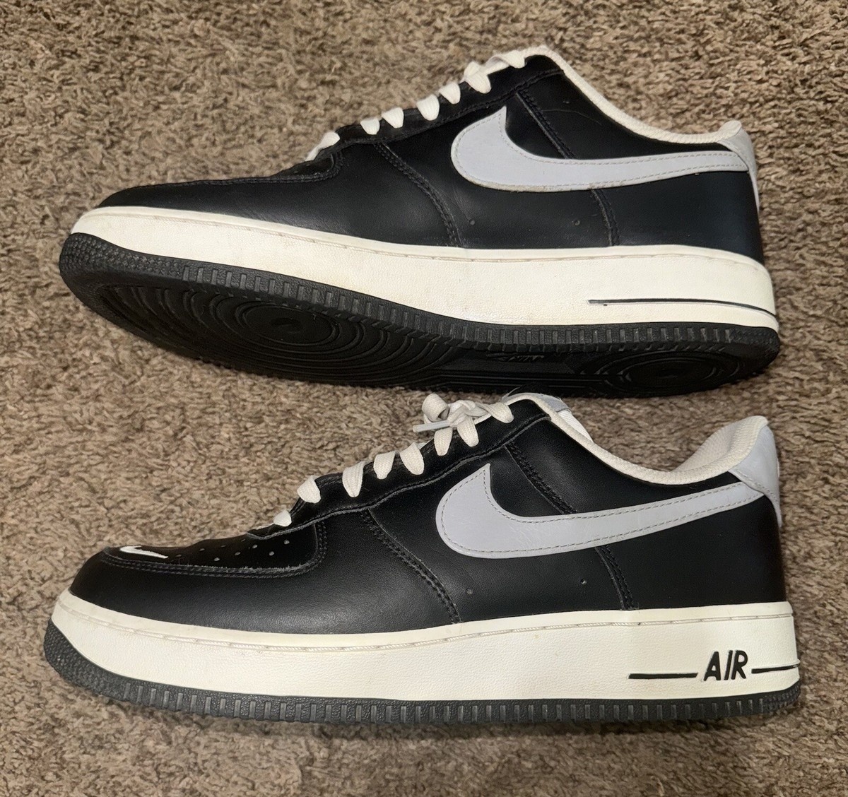 ★ナイキ★NIKE AIR FORCE 1 LOW 男女OK クラシック黑白 Nike Air Force 1 07 LV8 Swoosh Black/White CJ8731-001 Men's