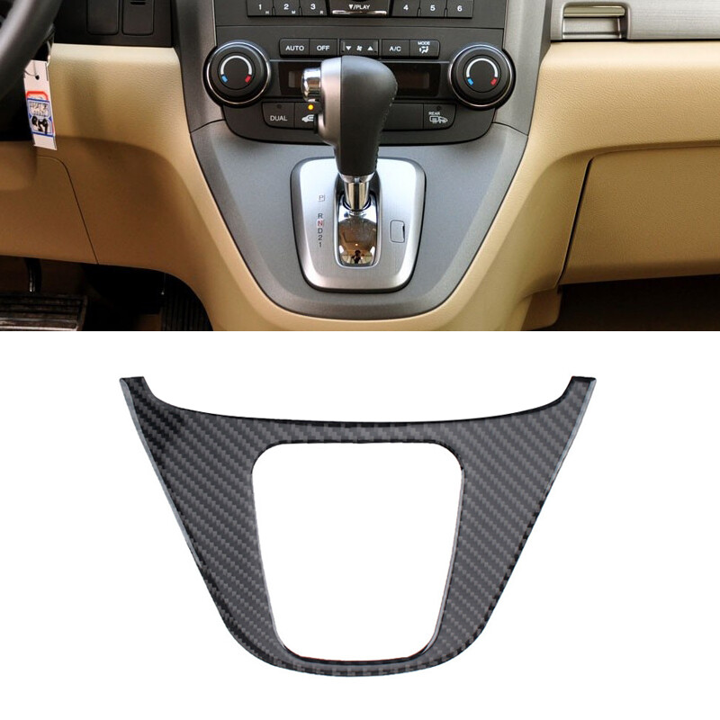 Carbon Fiber Console Gear Shift Panel Cover Decoration For