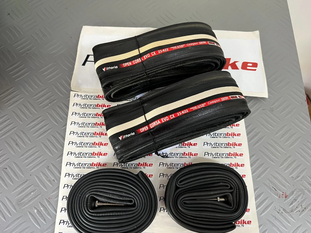 Pneu Vittoria Open Corsa CX TT - 700x19c - Kevlar - Rouge/Noir - Vintage - Neuf