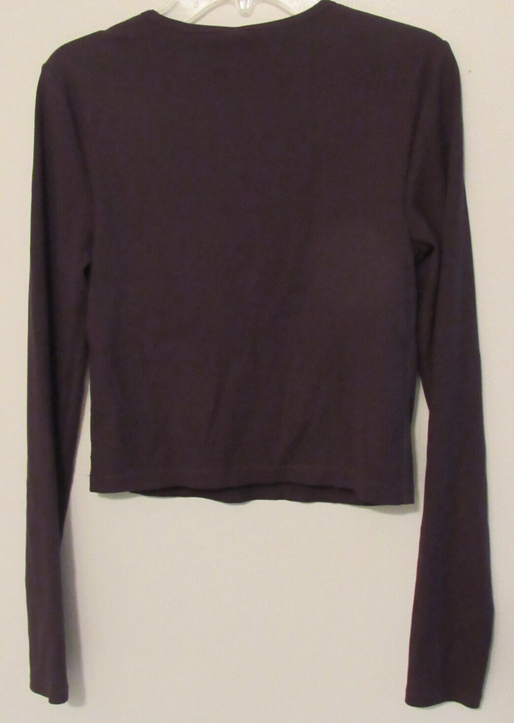 yogalicious heavenly rib tara crop long sleeve shelf bra shirt