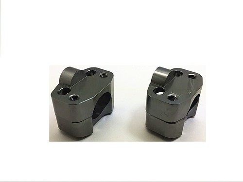 HandleBar Fat Bar Mount Clamps Risers Adaptor 7/8" to 1"-1/8" Dirt Pit Bike ATV - Picture 25 of 31