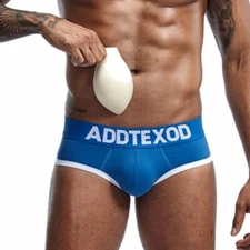 ZONBAILON Men'sUnderwear Sexy Reinforced Cup Sponge Padded Hips Sculpting Briefs