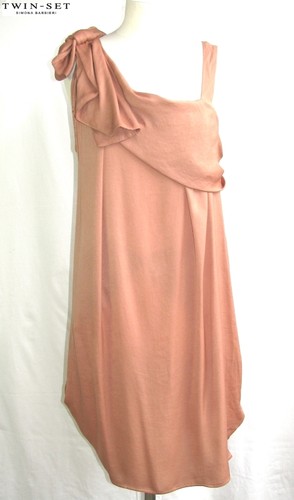 Robe à Bretelles Twin-Set Simona Barbieri - Taille 38/40 - Couleur Pêche Foncé - Occasion Très Bon état