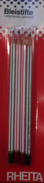 4 Bleistifte Hb Auf Blisterkarte Neu & Ovp-image