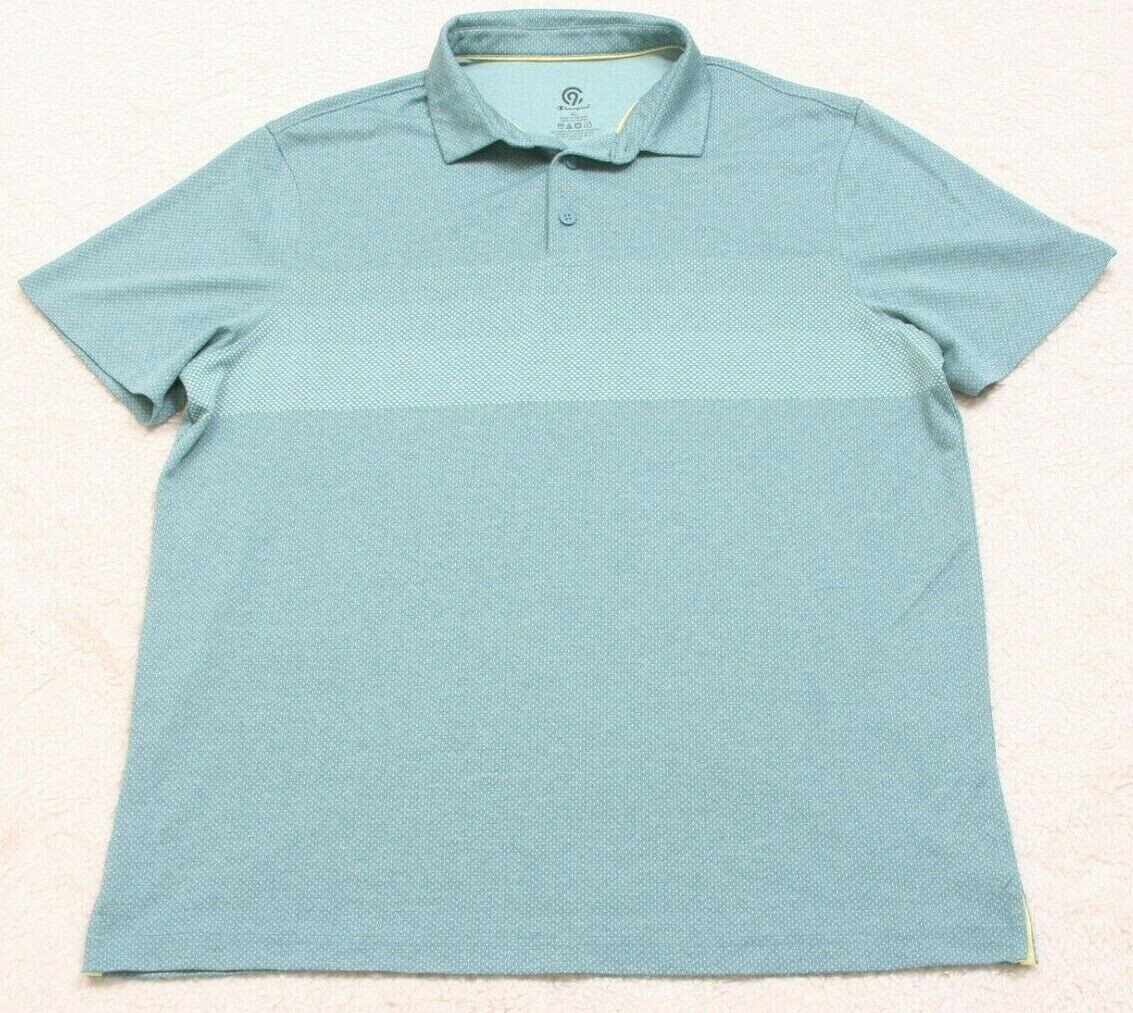 Мужская стандартная рубашка поло с коротким рукавом Perry Ellis 59 долларов США зеленая Размер XXL 6590₽