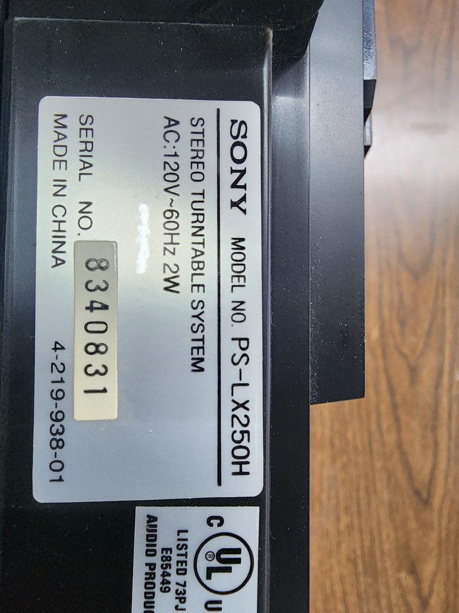 OEM Sony PS-LX250H Automatic Stereo Turntable System Parts