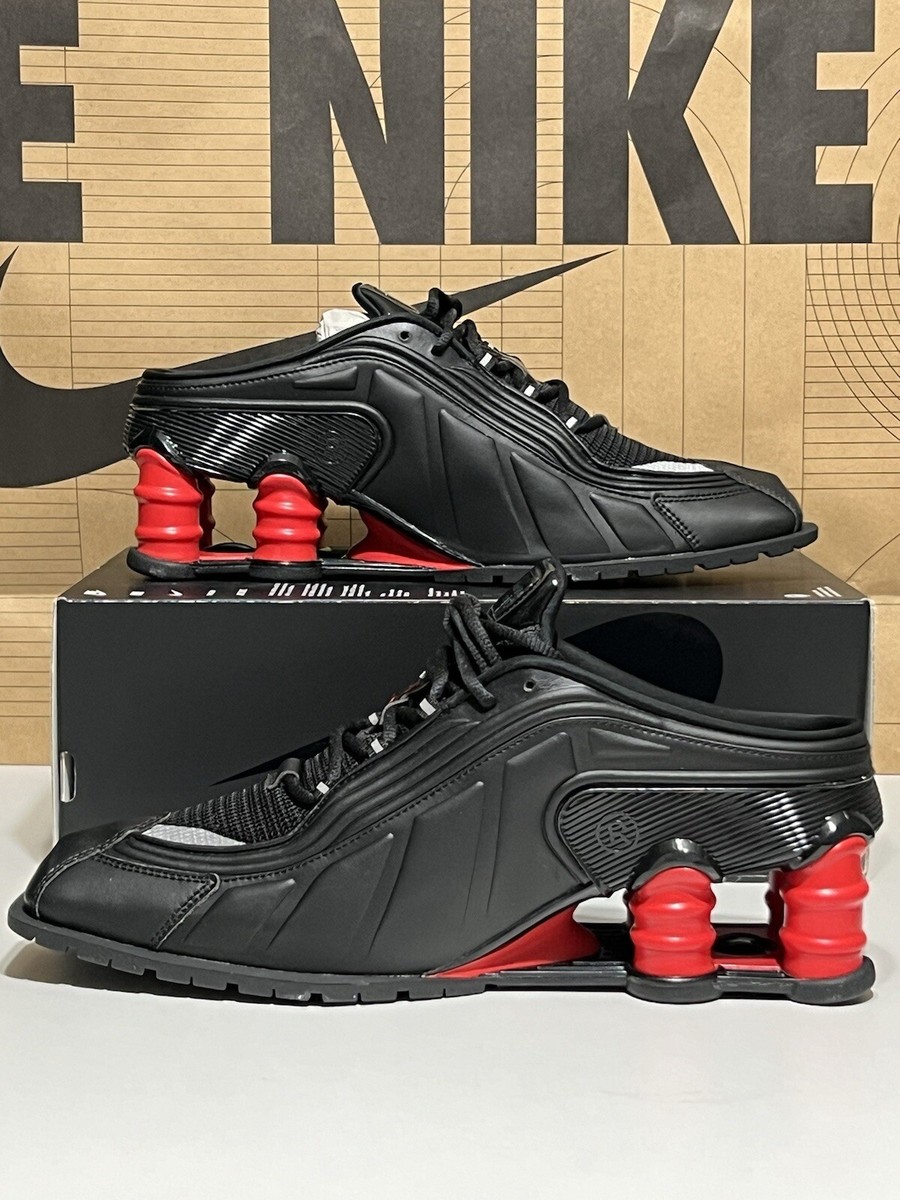 Nike x Martine Rose Shox MR4 Mule Black Red DQ2401-001 Wmns Nike x Martine Rose Shox MR4 Mule Black Red DQ2401-001 Wmns