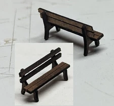 Set of 15 HO Scale Park Picnic Benches Scenery Building Kit