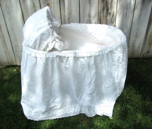 vintage bassinet skirt