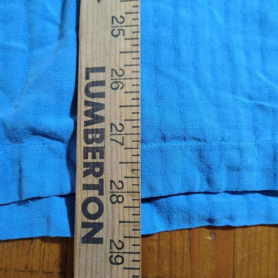 Montego Mon Para Hombre 100% Seda SS Botón Azul Talla XL Hawaiano Foto 3 de 4