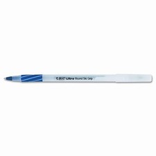 Medium Ultra Round Stic Grip Ballpoint Stick Pen, 12/Pack [Set of 3]