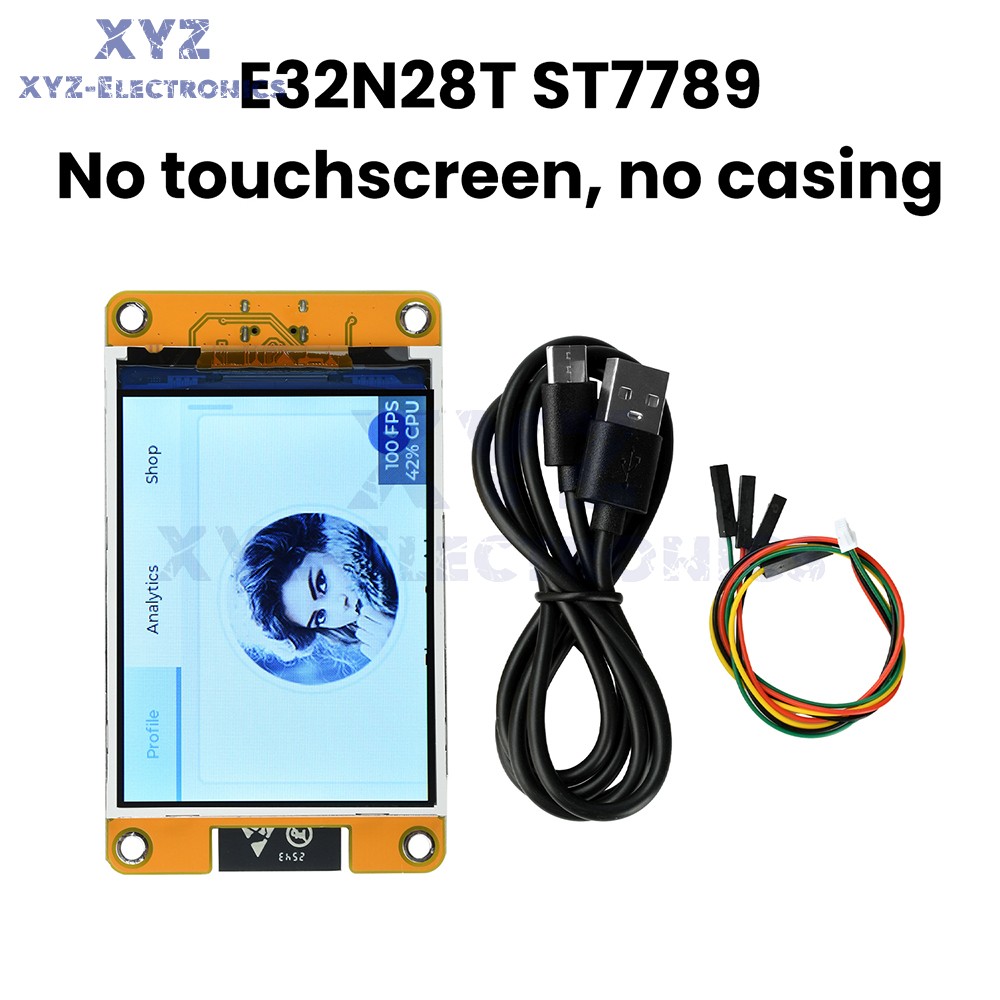 2.8" ESP32 WiFi Bluetooth Dev Board ST7789 240*320 Smart Screen Display + Case