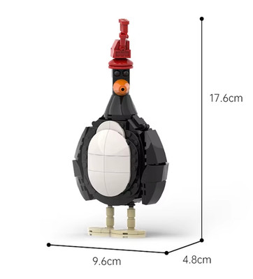 Feathers McGraw Baustein Figur - Wallace & Gromit - Kreativmodell