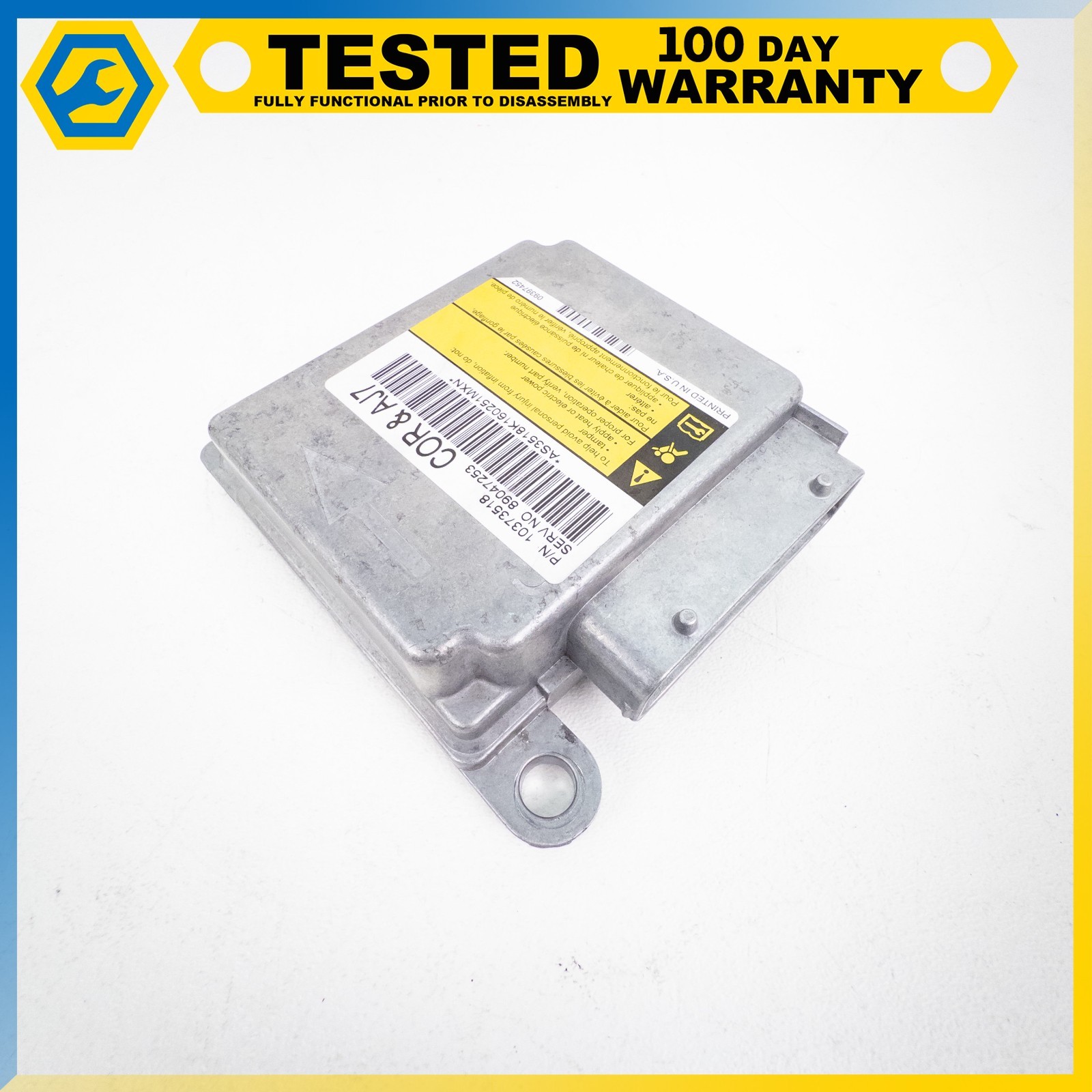 05-13 CHEVROLET CORVETTE C6 CRASH SENSING DIAGNOSTIC MODULE CONTROL UNIT OEM
