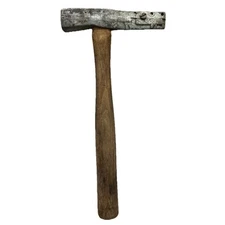 Vintage AJC A.J.C. Roofing Hammer Shingle Cutter Wooden Handle {E}