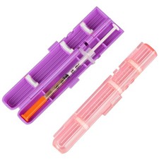 LOSN Compact Travel Insulin Prefilled Syringe Case for Diabetes - Solid Purpl...