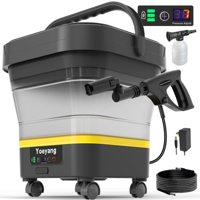 #ad Portable Cordless Pressure Washer with Tank: 1200 PSI Foldable Power Washer amp;#82 $139.25