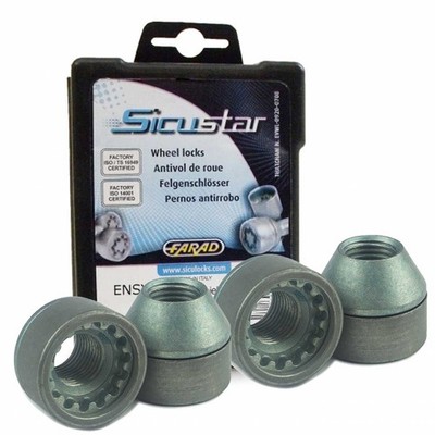 Wheel lock nuts tapered 60° M12x1,5   for Mitsubishi ASX Carisma Stufenheck Colt