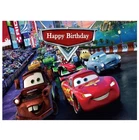 Disney Cars Backdrop Lightning McQueen Birthday Party Car Racing Cartoon Banner