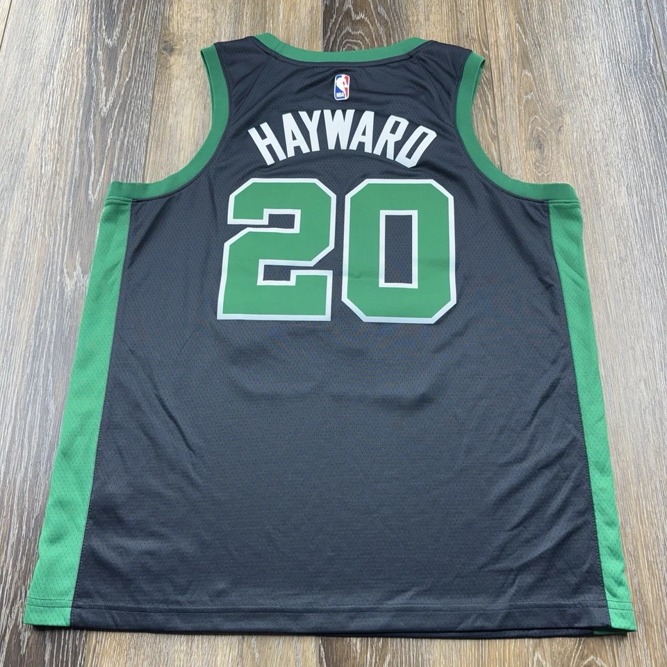 Camiseta de los Boston Celtics Gordon Hayward para hombre 52 negra Nike NBA Swingman ¡Auténtica! Foto 2 de 4
