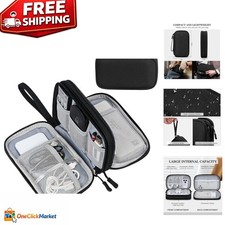 Sleek Portable Cable Organizer Bag - Waterproof, Lightweight, and Stylish Design