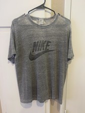 Distressed vintage 70s NIKE Swoosh tshirt Large Single Stitch Made in USA