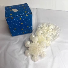 Snowflake Floating Candles Set of 3 In Box Christmas Holiday