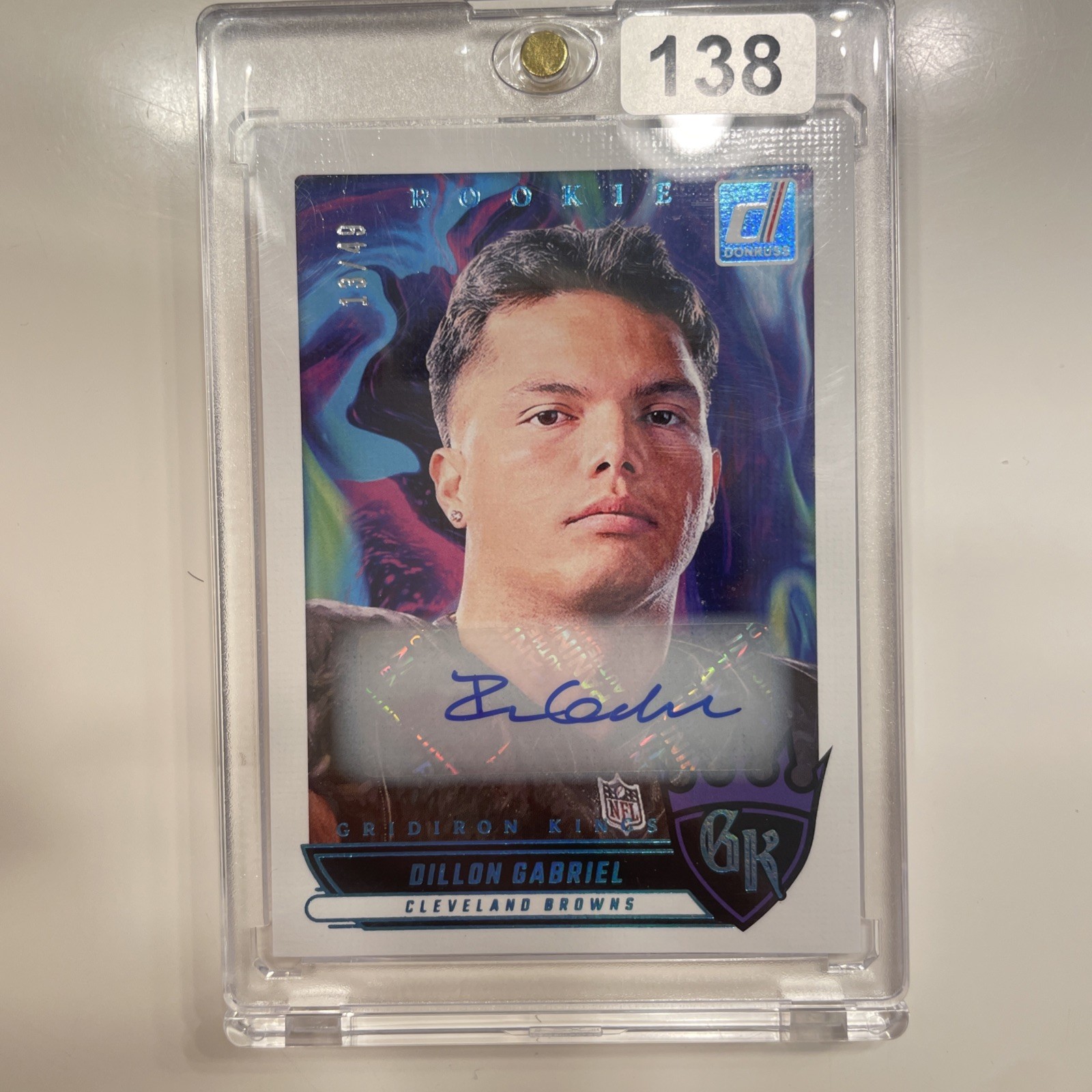 2025 Panini Donruss DILLON GABRIEL Gridiron Kings Auto /49 RGK-DGL Rookie RC QB1