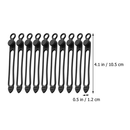10 Pcs Leitungsprozessor Gesetzt Kabelkabelorganisator Kabelbinder Aus Silikon - Bild 11 von 12