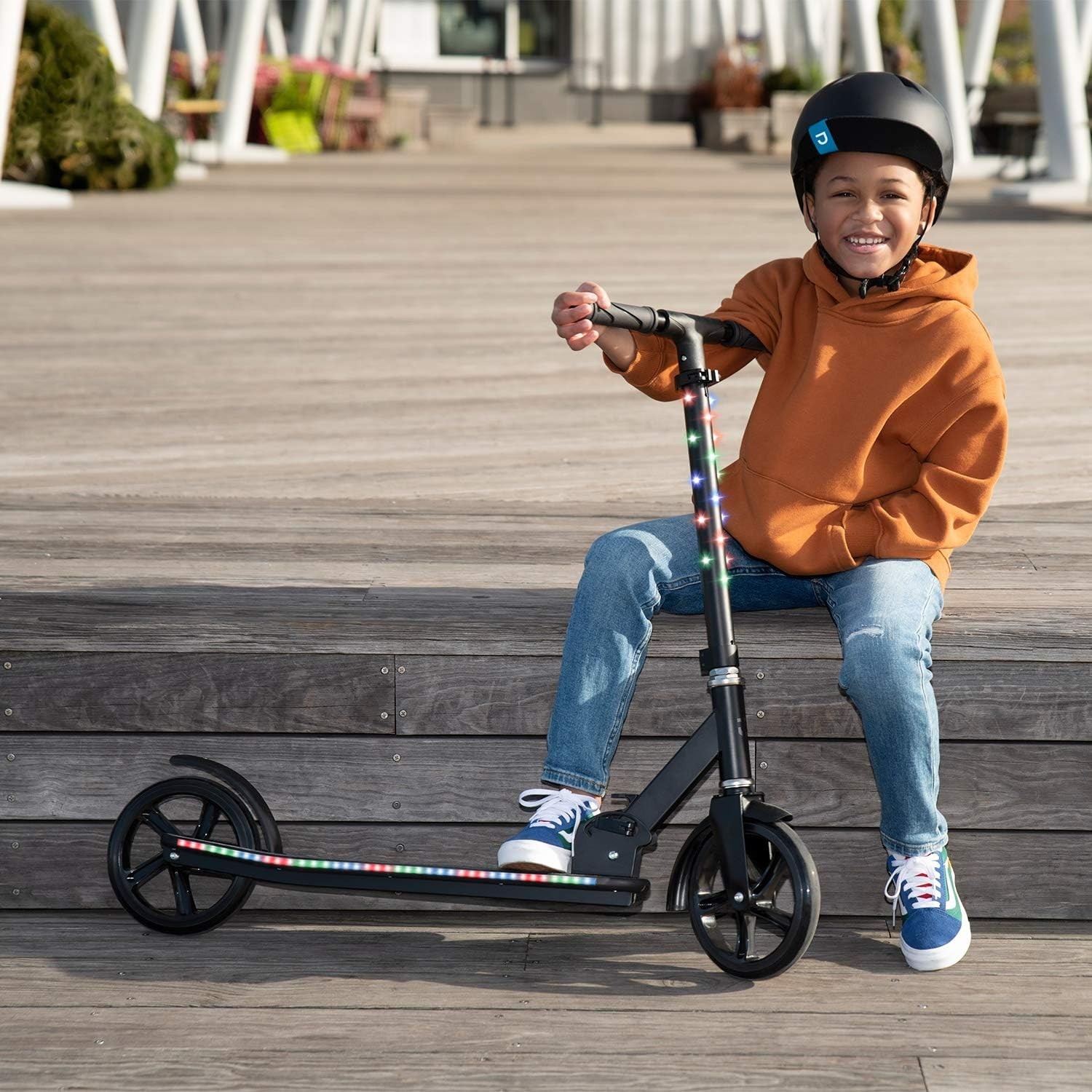 Jupiter Youth Kick Scooter - Easy to Fold, Rear Brake, and Great for Outdoor Fun