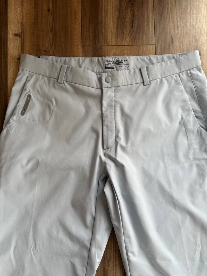 Nike Golf Dri-FIT Pants Men’s 36x32 Light Blue Performance Stretch Casual Chino - Image 2 of 4