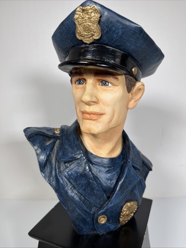 Vanmark Blue Hats of Bravery Police Officer Commemorative Color Trophy Cop Bust - Picture 9 of 12